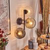Ripoll Boule lumineuse, Applique murale Ambre, Clair, Fumé, 3 lumières