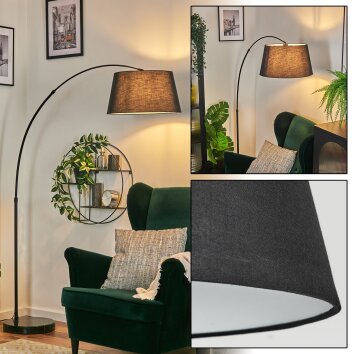 Bassagoda Lampadaire, Lampadaires arc Noir, 1 lumière