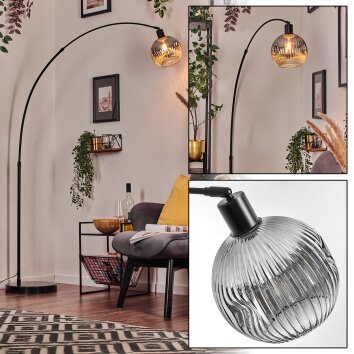 Ripoll Lampadaire Noir, 1 lumière