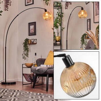 Ripoll Lampadaire Noir, 1 lumière