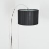 Soungou Lampadaire Chrome, Noir, 1 lumière