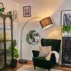 Bassagoda Lampadaire Chrome, Noir, 1 lumière