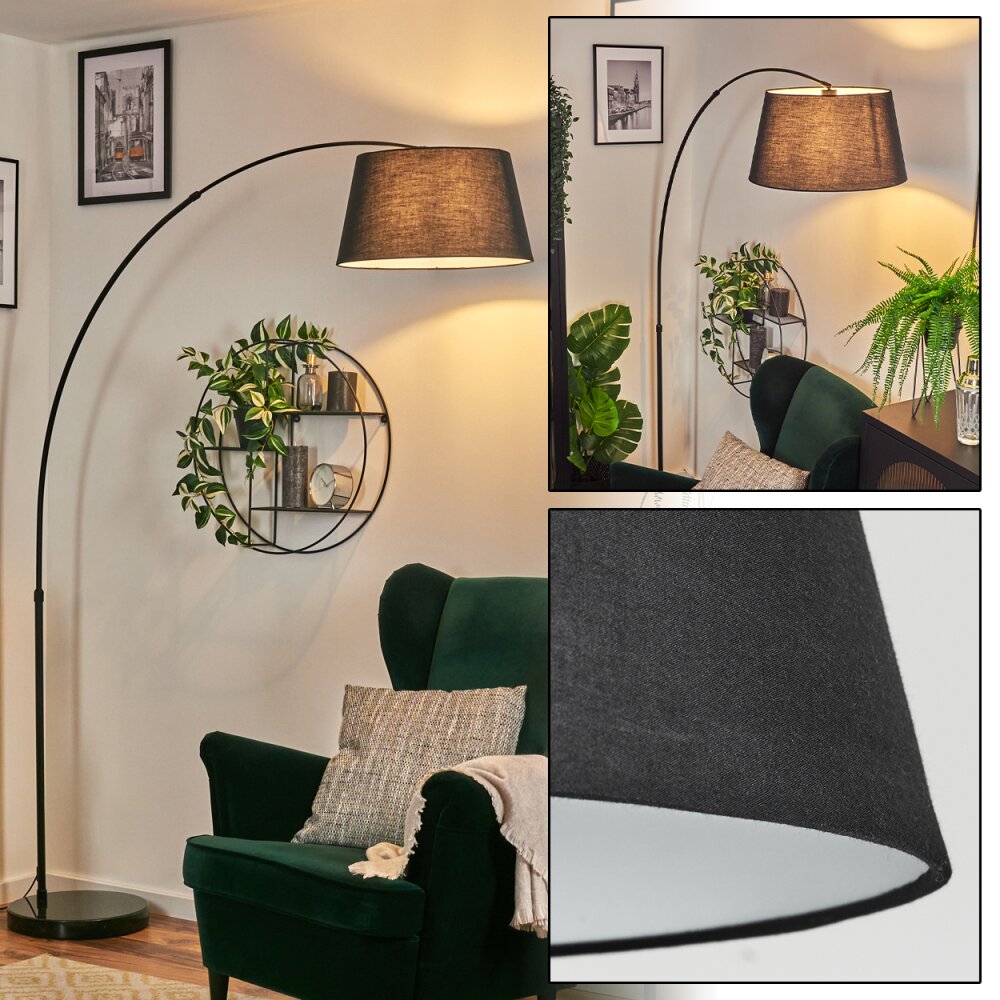 Bassagoda Lampadaire Noir, 1 lumière main product photo