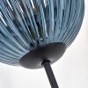 Koyoto Boule lumineuse, Lampadaire Bleu, Or, Vert, 3 lumières