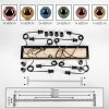 Ripoll Suspension, Boule lumineuse, Suspension Écru, Noir, 8 lumières