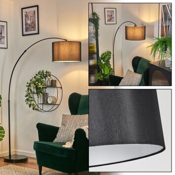 Soungou Lampadaire Noir, 1 lumière