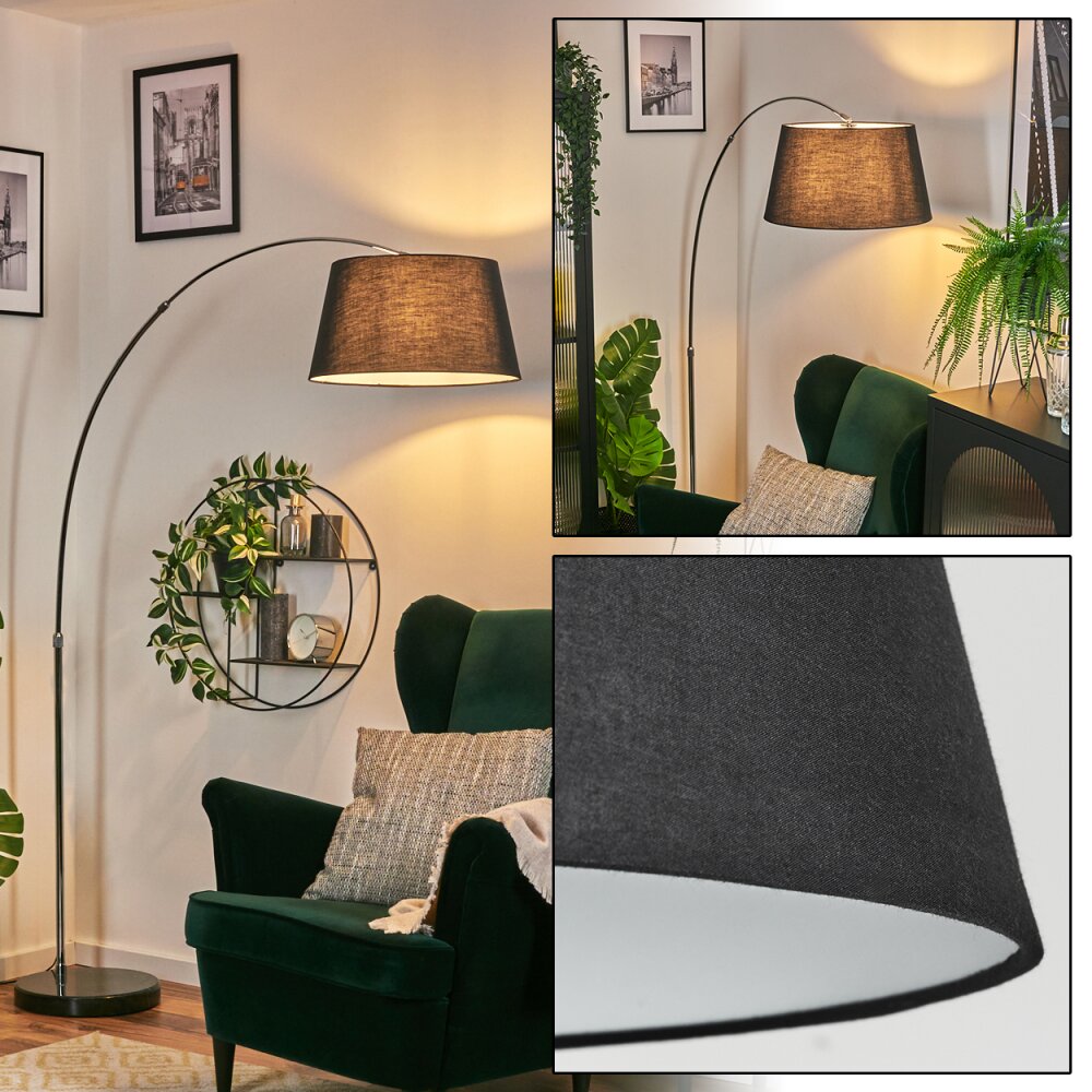 Bassagoda Lampadaire Chrome, Noir, 1 lumière main product photo