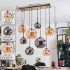 Ripoll Suspension, Boule lumineuse, Suspension Écru, Noir, 8 lumières
