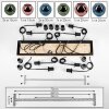 Ripoll Suspension, Boule lumineuse, Suspension Écru, Noir, 8 lumières
