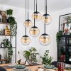 Gastor Suspension, Boule lumineuse, Suspension Ambre, Clair, 6 lumières