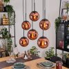 Gastor Suspension, Boule lumineuse, Suspension Cuivré, 6 lumières