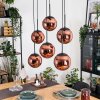 Gastor Suspension, Boule lumineuse, Suspension Cuivré, 6 lumières