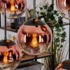 Gastor Suspension, Boule lumineuse, Suspension Clair, Cuivré, 6 lumières