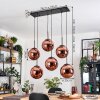 Gastor Suspension, Boule lumineuse, Suspension Cuivré, 6 lumières