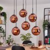 Gastor Suspension, Boule lumineuse, Suspension Cuivré, 6 lumières