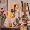 Koyoto Boule lumineuse, Applique murale Ambre, Clair, 3 lumières