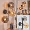 Gastor Boule lumineuse, Applique murale Ambre, Fumé, 3 lumières