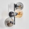 Gastor Boule lumineuse, Applique murale Ambre, Fumé, 3 lumières