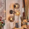 Gastor Boule lumineuse, Applique murale Ambre, Fumé, 3 lumières