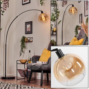 Koyoto Lampadaire Noir, 1 lumière