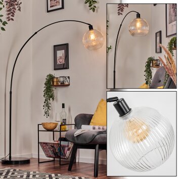Koyoto Lampadaire Noir, 1 lumière