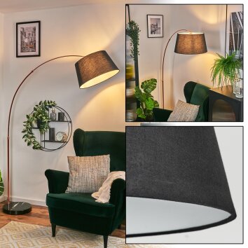 Bassagoda Lampadaire Cuivre, Noir, 1 lumière