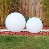 Ilorn Boule lumineuse, Borne lumineuse, Eclairage de chemin LED Blanc, 2 lumières, Télécommandes