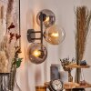 Gastor Boule lumineuse, Applique murale Ambre, Clair, Fumé, 3 lumières