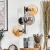 Gastor Boule lumineuse, Applique murale Ambre, Fumé, 3 lumières
