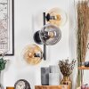 Gastor Boule lumineuse, Applique murale Ambre, Clair, Fumé, 3 lumières
