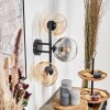 Gastor Boule lumineuse, Applique murale Ambre, Clair, Fumé, 3 lumières