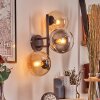 Gastor Boule lumineuse, Applique murale Ambre, Clair, Fumé, 3 lumières