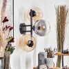 Gastor Boule lumineuse, Applique murale Ambre, Clair, Fumé, 3 lumières