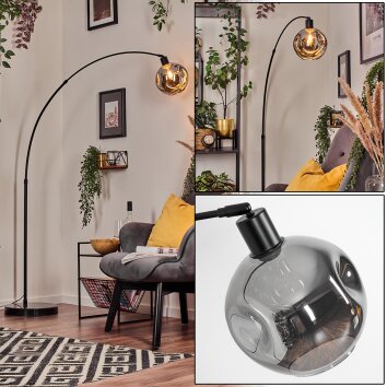 Ripoll Lampadaire, Lampadaires arc Noir, 1 lumière