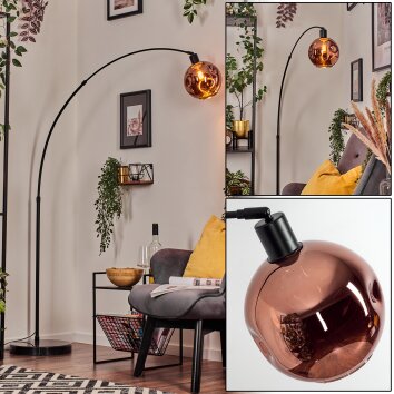 Ripoll Lampadaire, Lampadaires arc Noir, 1 lumière