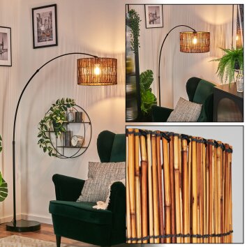 Cando Lampadaire, Lampadaires arc Noir, 1 lumière