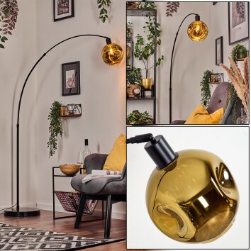 Ripoll Lampadaire, Lampadaires arc Noir, 1 lumière