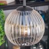 Koyoto Suspension, Boule lumineuse, Suspension grappe Ambre, Clair, Fumé, 4 lumières