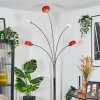 Nikkala Lampadaire Chrome, Blanc, 5 lumières