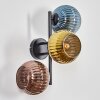 Koyoto Boule lumineuse, Applique murale Bleu, Or, Cuivré, 3 lumières