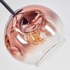 Ripoll Plafonnier, Boule lumineuse Chrome, Or, Clair, Cuivré, Fumé, 5 lumières
