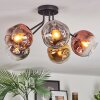 Ripoll Plafonnier, Boule lumineuse Chrome, Or, Clair, Cuivré, Fumé, 5 lumières