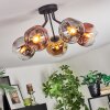 Ripoll Plafonnier, Boule lumineuse Chrome, Or, Clair, Cuivré, Fumé, 5 lumières