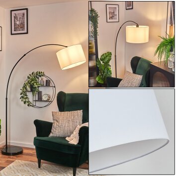 Bassagoda Lampadaire Chrome, Noir, 1 lumière