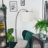 Bassagoda Lampadaire Chrome, Noir, 1 lumière