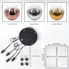 Ripoll Suspension, Boule lumineuse, Suspension grappe Chrome, Or, Clair, Cuivré, Fumé, 4 lumières