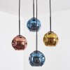 Ripoll Suspension, Boule lumineuse, Suspension grappe Bleu, Or, Cuivré, 4 lumières
