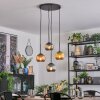 Koyoto Suspension, Boule lumineuse, Suspension grappe Bleu, Or, Cuivré, 4 lumières