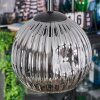 Ripoll Suspension, Boule lumineuse, Suspension grappe Ambre, Clair, Fumé, 4 lumières
