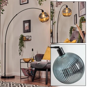 Koyoto Lampadaire, Lampadaires arc Noir, 1 lumière